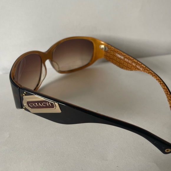 Coach Madeline Tortoise Sunglasses with Hard Case - Picture 2 of 4